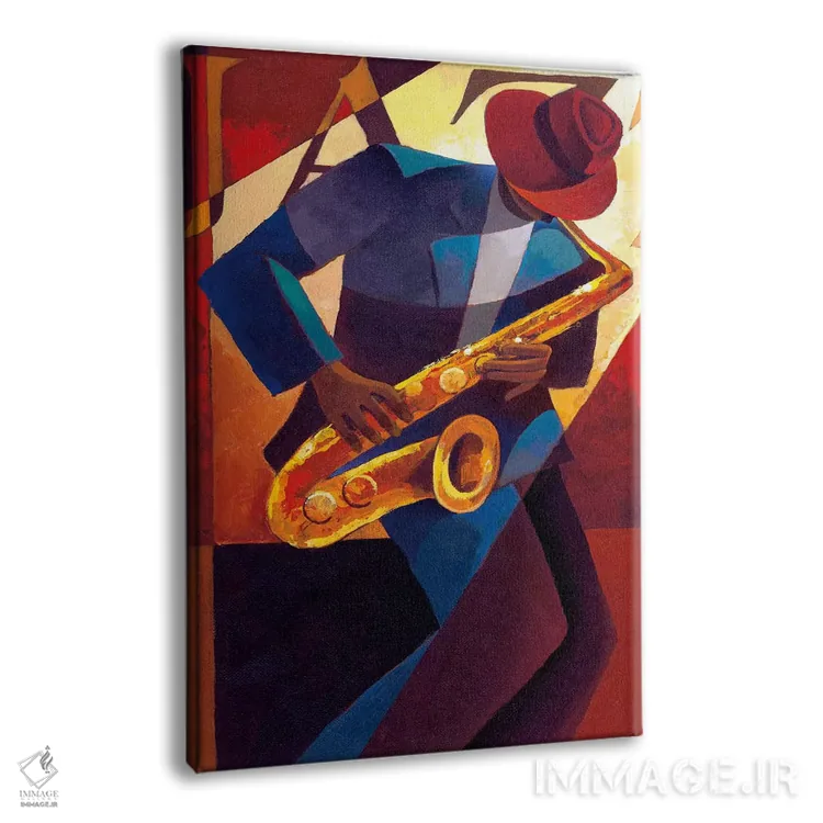 تابلو دکوراتیو بی باپ اثر کیت مالت - نمای پرسپکتیو محصول