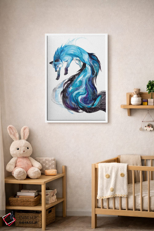 تابلو دکوراتیو روباه کهکشانی اثر کتی لیپسکامب - D4W