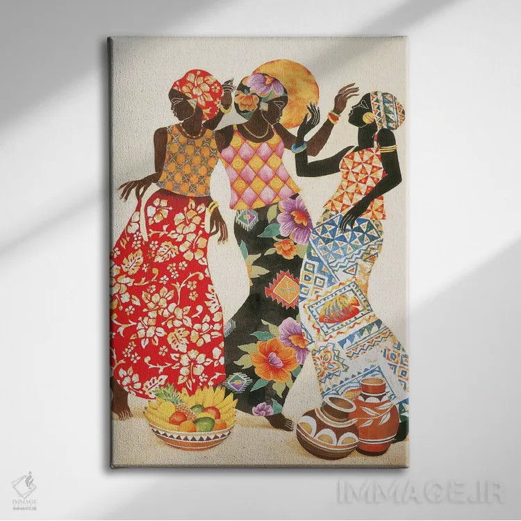 تابلو دکوراتیو شادی و سرور اثر کیت مالت - نمای روبهرو روی دیوار