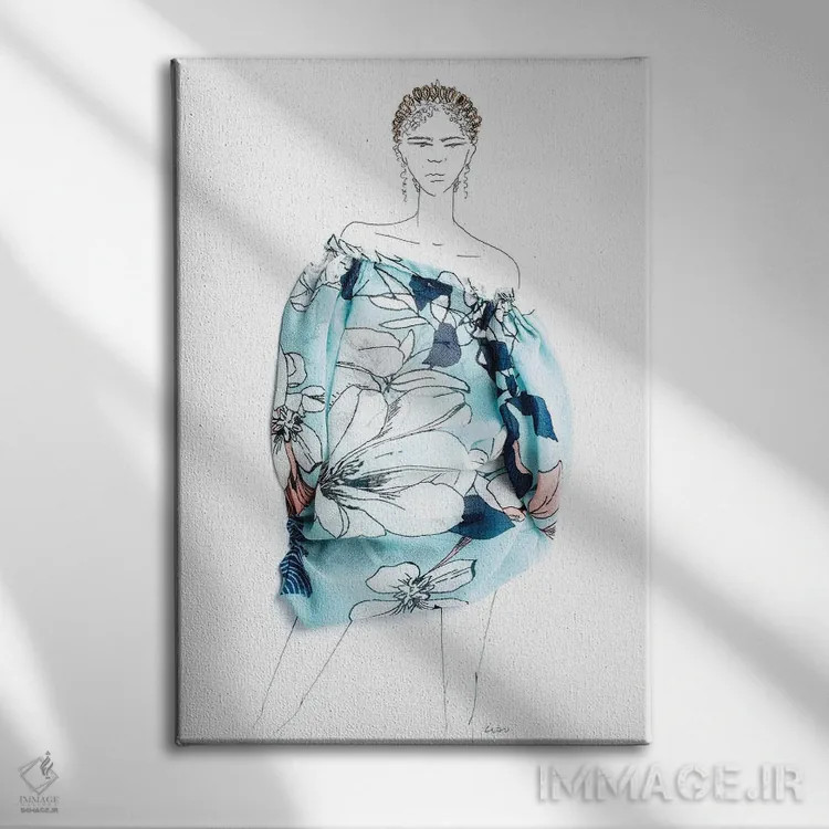 تابلو دکوراتیو گروه طلایی اثر کلی لوتهال - نمای روبهرو روی دیوار