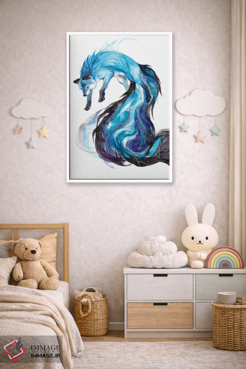 تابلو دکوراتیو روباه کهکشانی اثر کتی لیپسکامب - D5W