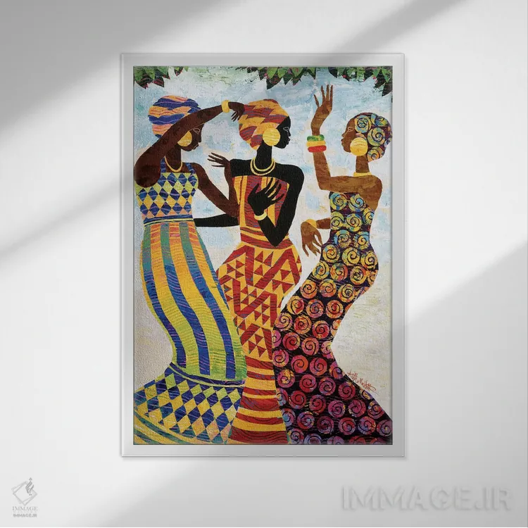 تابلو دکوراتیو جشن اثر کیت مالت - نمای قابدار سفید