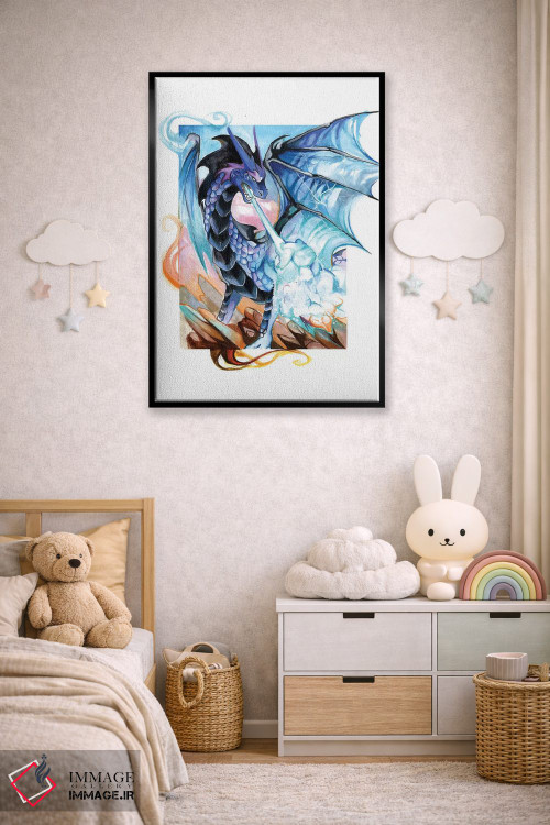 تابلو دکوراتیو اژدهای فانتزی اثر کتی لیپسکامب - D6B