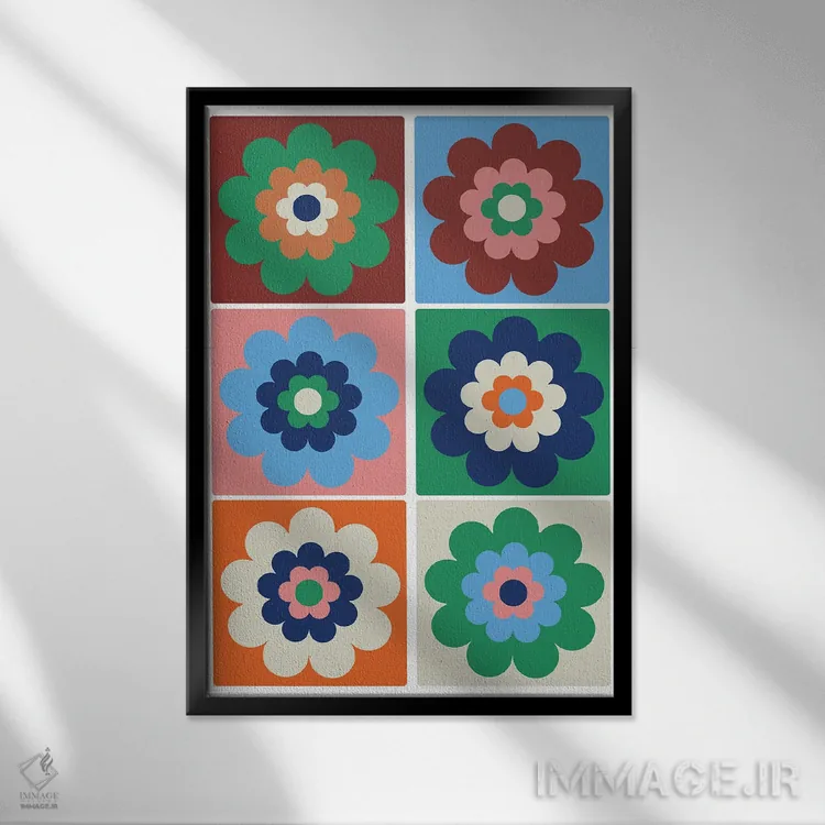 تابلو مدرن در حال شکوفه اثر کارولینا کلینگ - نمای قابدار مشکی