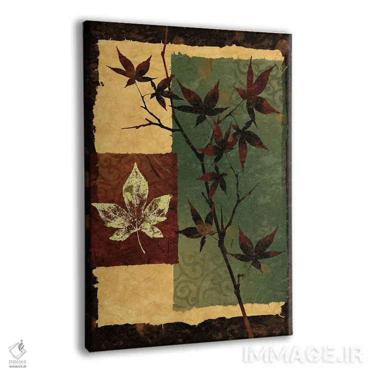 تابلو دکوراتیو برگ نو ۲ اثر کیت مالت - نمای پرسپکتیو محصول