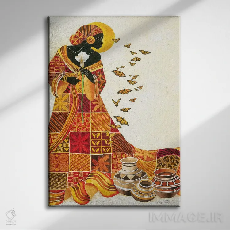 تابلو دکوراتیو پرواز روح اثر کیت مالت - نمای روبهرو روی دیوار