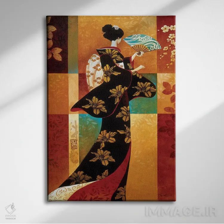 تابلو دکوراتیو ساکورا اثر کیت مالت - نمای روبهرو روی دیوار