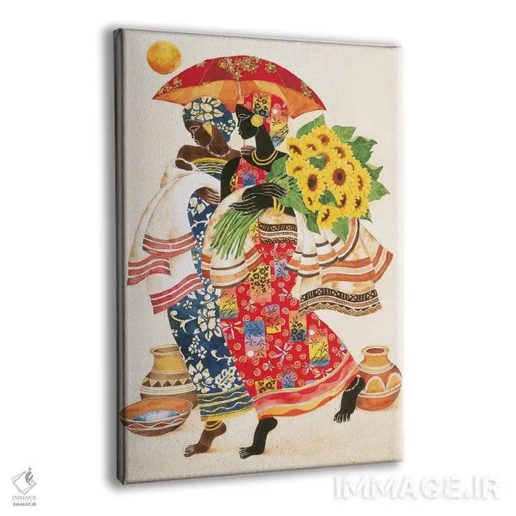 تابلو دکوراتیو آفتابگردان ها اثر کیت مالت - نمای پرسپکتیو محصول