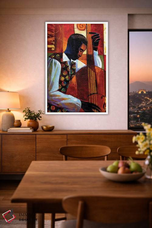 تابلو دکوراتیو جاز اثر کیت مالت - D1W