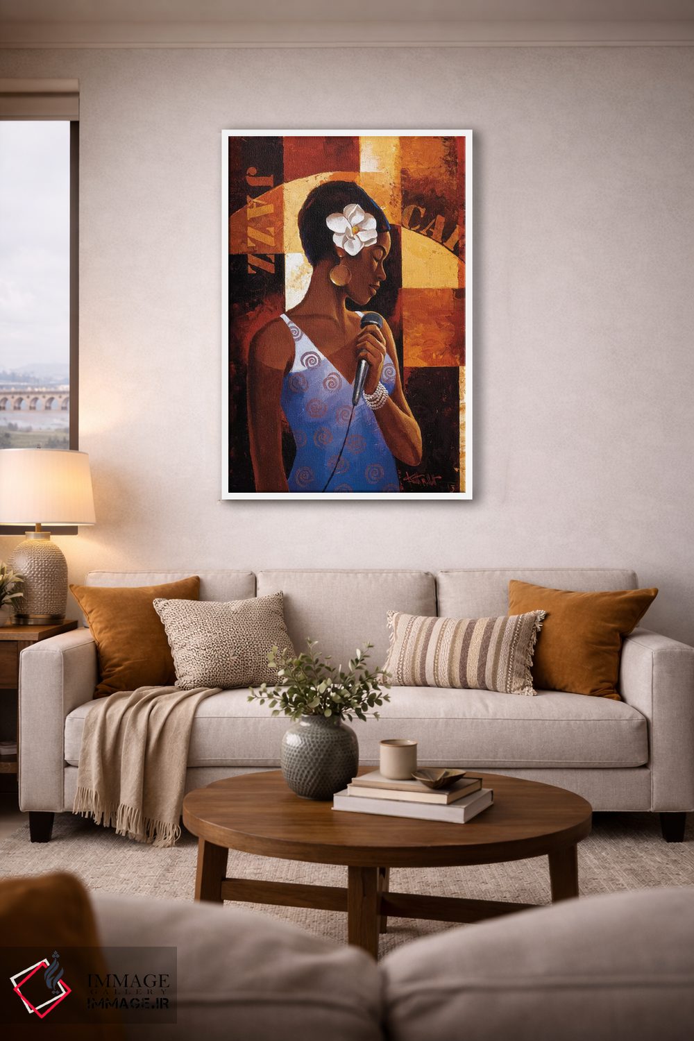 تابلو دکوراتیو کافه جاز اثر کیت مالت - D2W