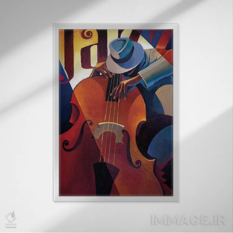 تابلو دکوراتیو مستقیم به جلو اثر کیت مالت - نمای قابدار سفید