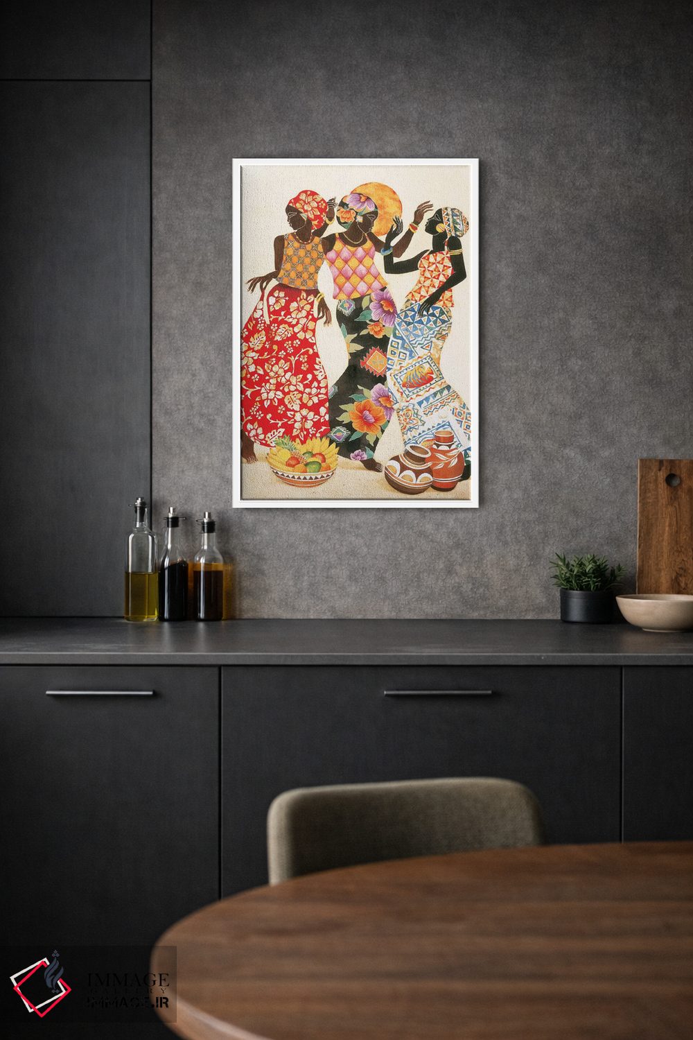 تابلو دکوراتیو شادی و سرور اثر کیت مالت - D2W