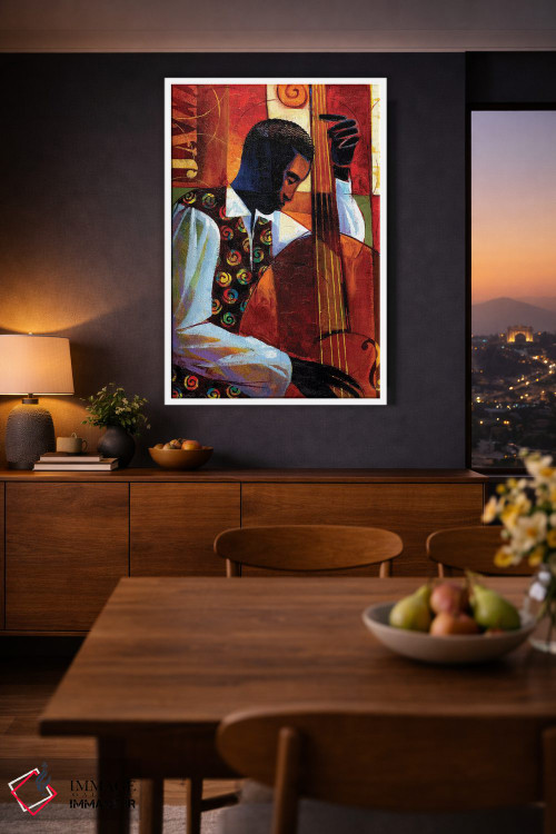 تابلو دکوراتیو جاز اثر کیت مالت - D3W