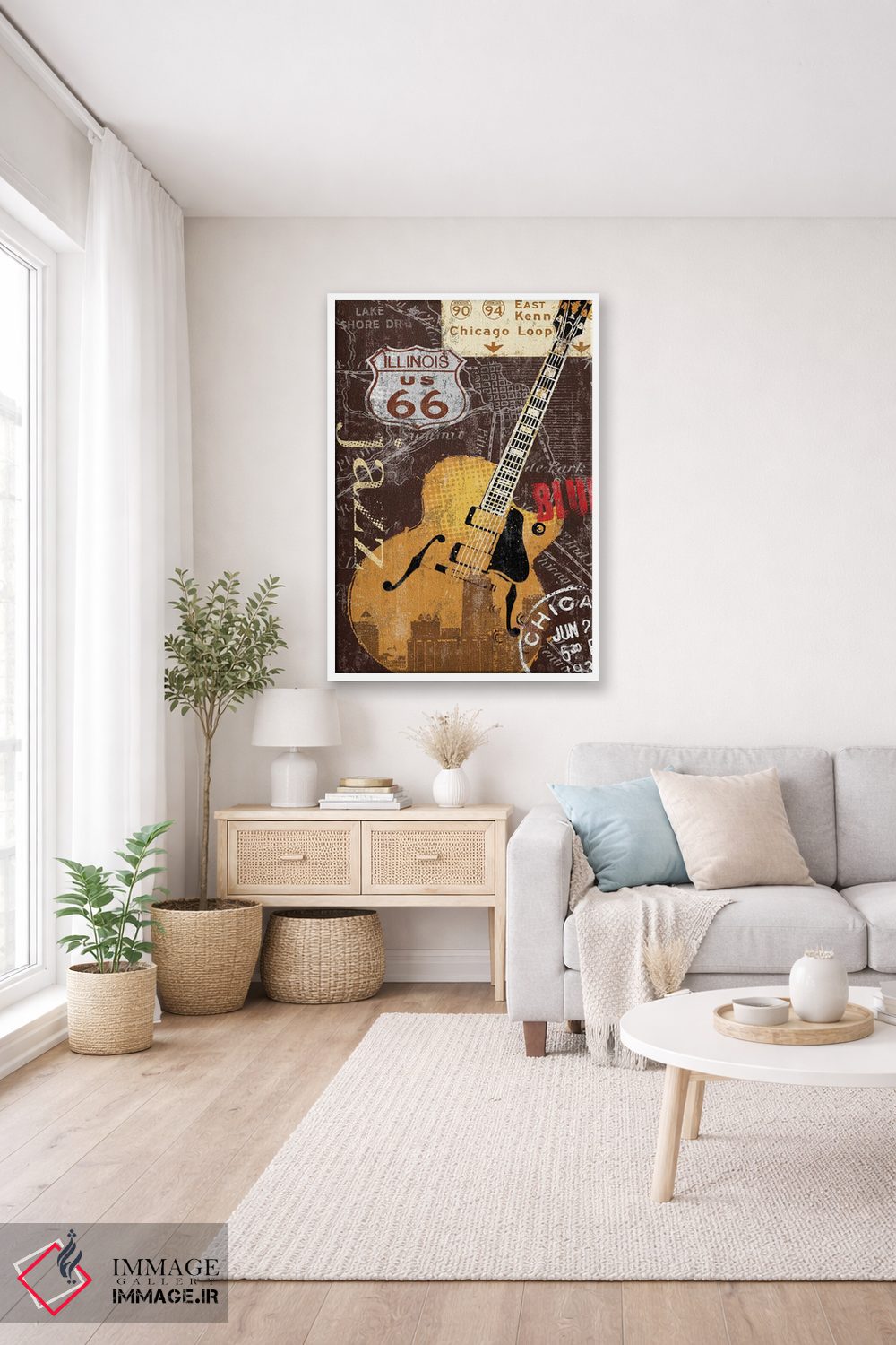 تابلو دکوراتیو چی تاون اثر کیت مالت - D3W