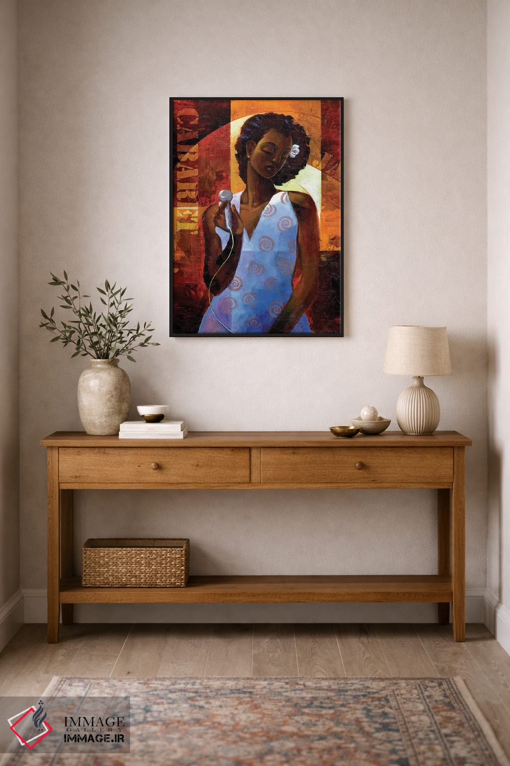 تابلو دکوراتیو دیوا اثر کیت مالت - D2B