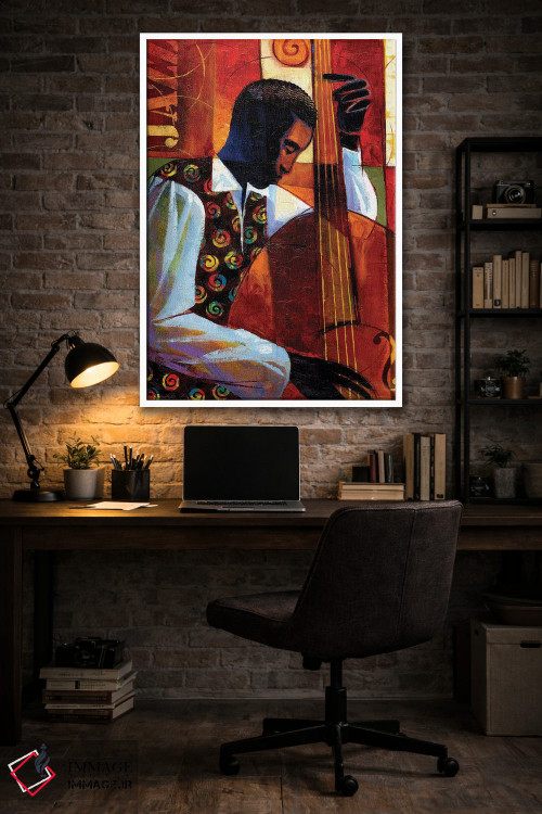 تابلو دکوراتیو جاز اثر کیت مالت - D4W