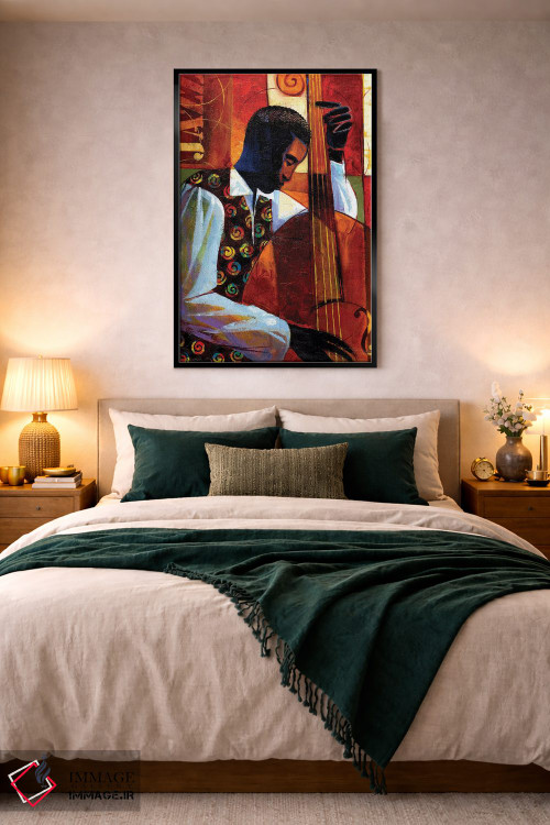 تابلو دکوراتیو جاز اثر کیت مالت - D5B