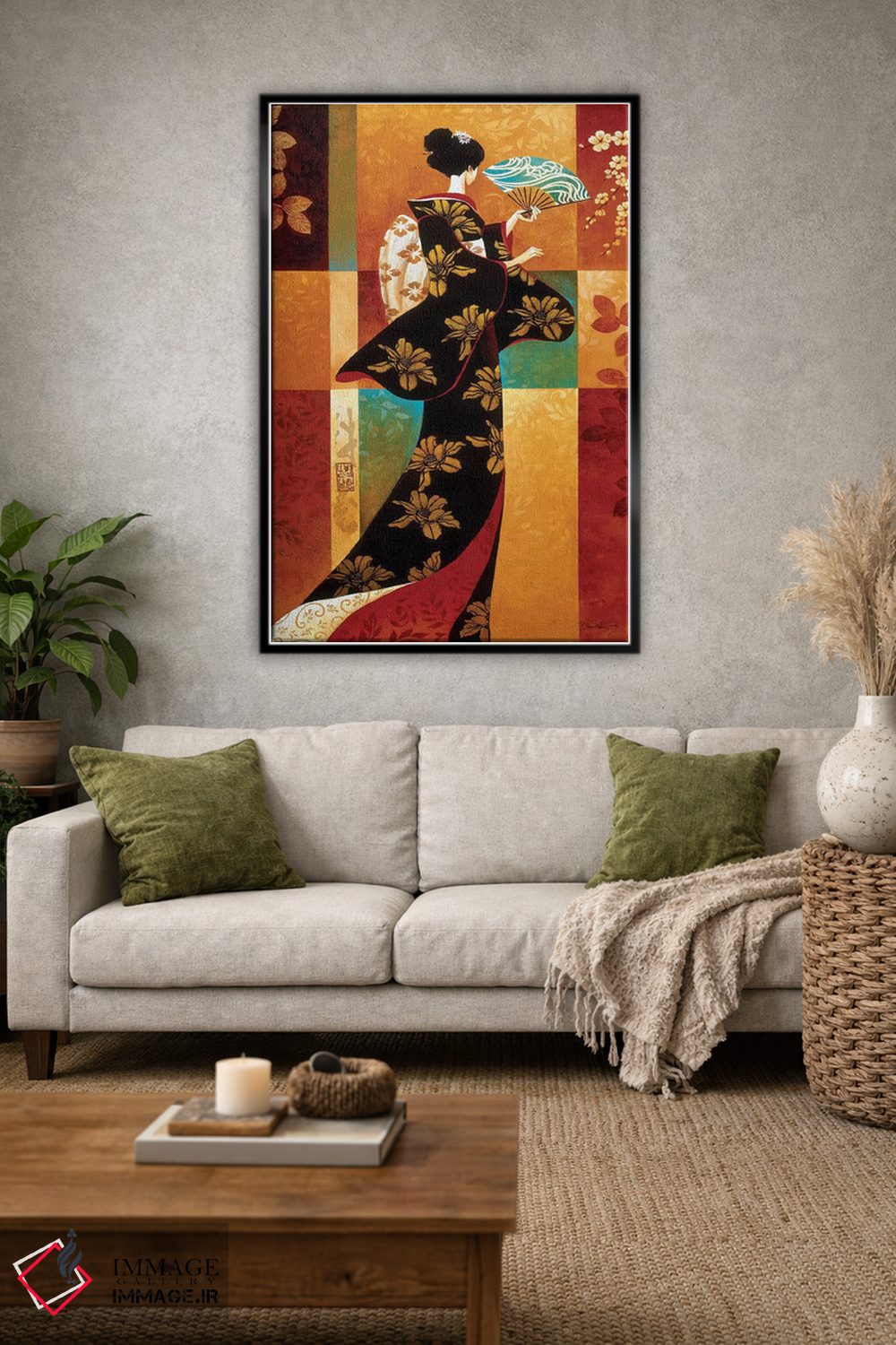 تابلو دکوراتیو ساکورا اثر کیت مالت - D1B