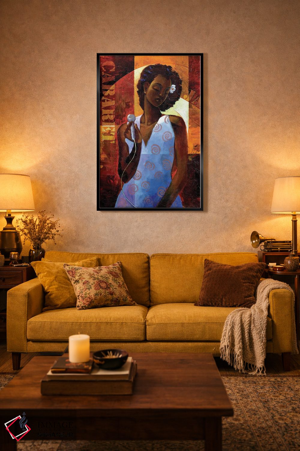 تابلو دکوراتیو دیوا اثر کیت مالت - D5B