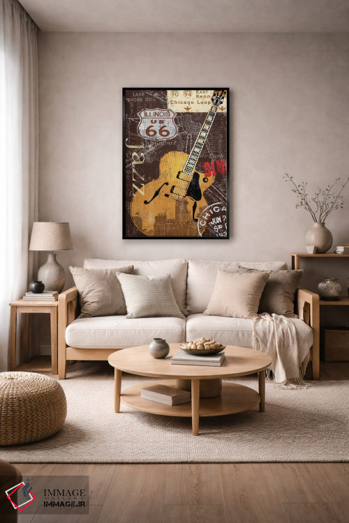 تابلو دکوراتیو چی تاون اثر کیت مالت - D5B