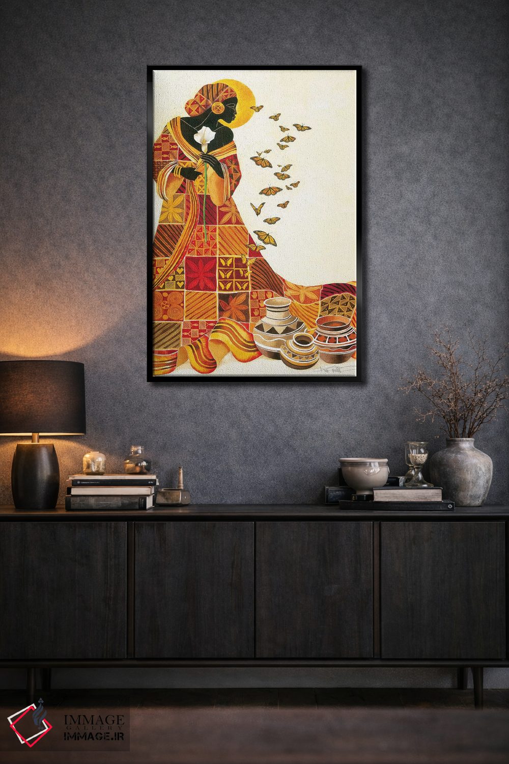 تابلو دکوراتیو پرواز روح اثر کیت مالت - D2B