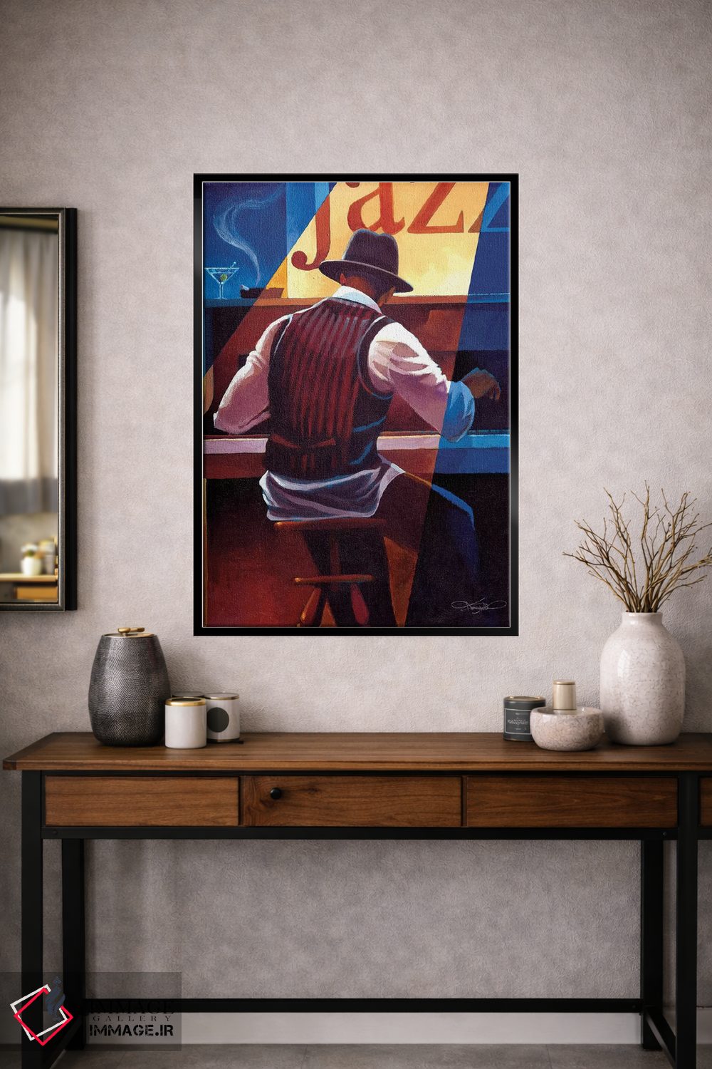 تابلو دکوراتیو رگ تایم اثر کیت مالت - D2B