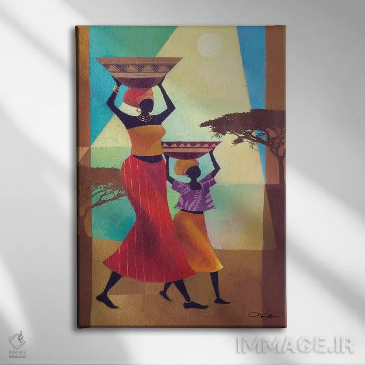 تابلو دکوراتیو یار مادر اثر کیت مالت - نمای روبهرو روی دیوار