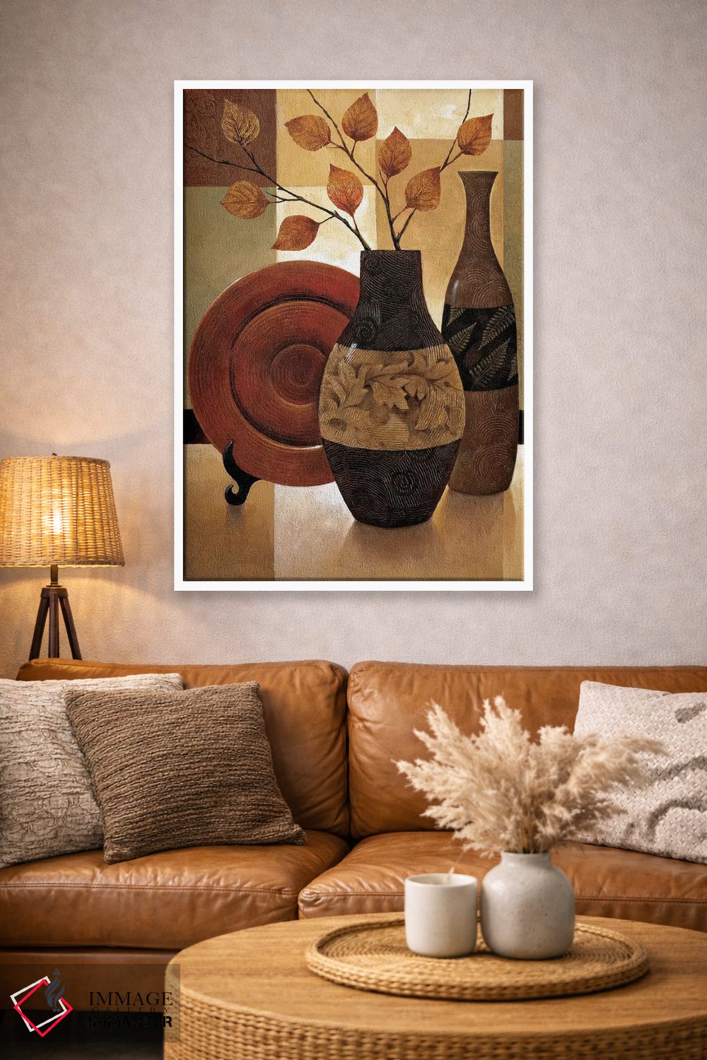 تابلو دکوراتیو وصله دوزی طبیعت ۱ اثر کیت مالت - D3W