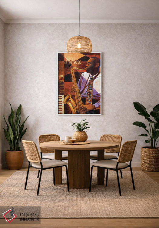 تابلو دکوراتیو کلوب جاز اثر کیت مالت - D2W