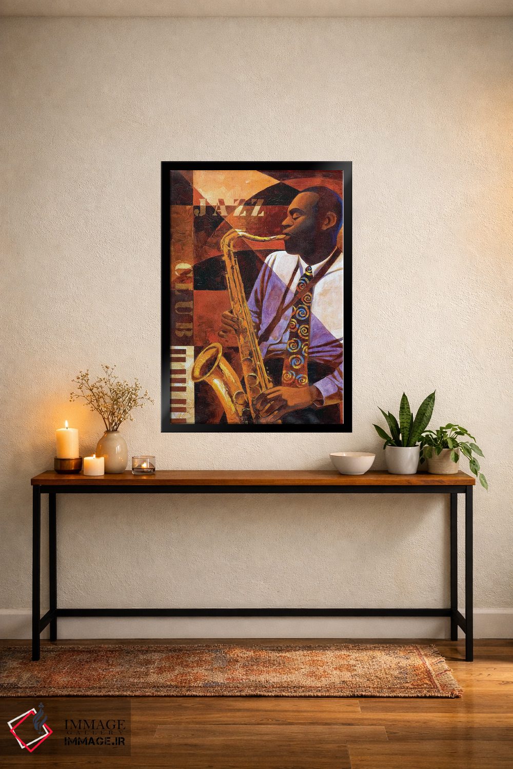 تابلو دکوراتیو کلوب جاز اثر کیت مالت - D4B