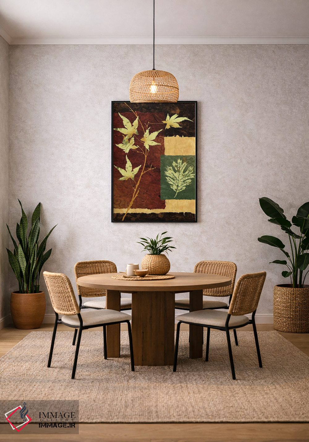 تابلو دکوراتیو برگ نو ۱ اثر کیت مالت - D3B