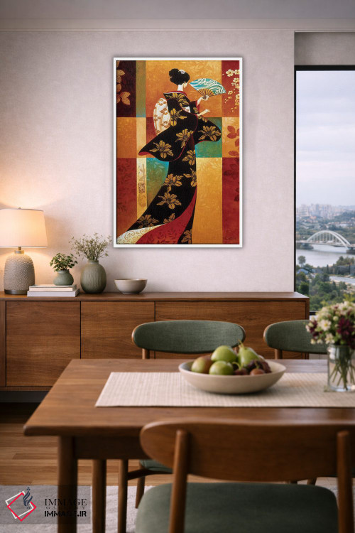 تابلو دکوراتیو ساکورا اثر کیت مالت - D6W