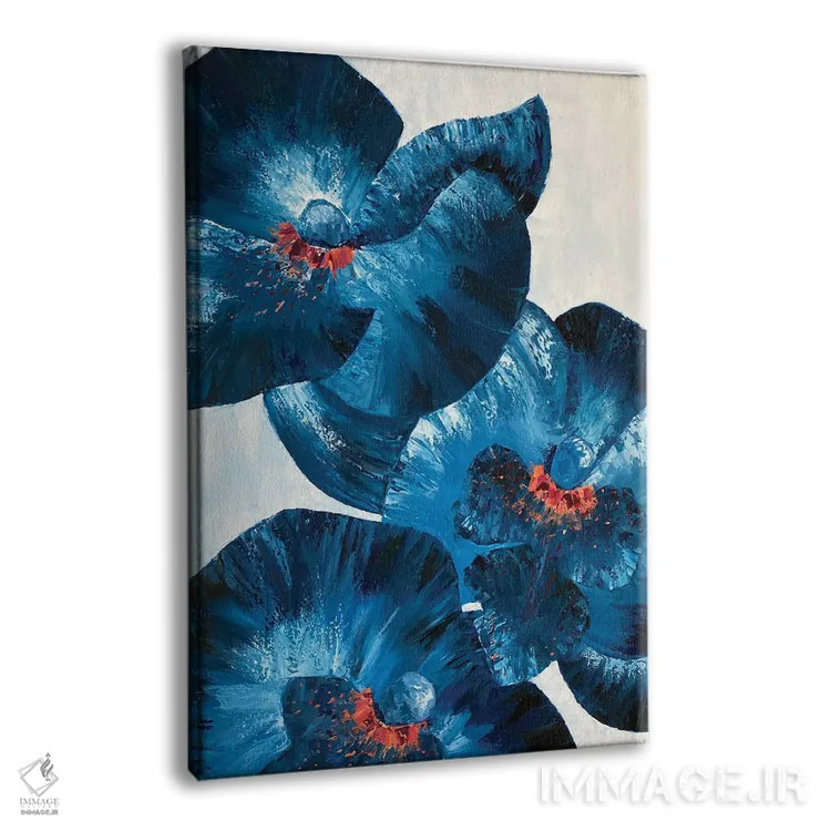 تابلو دکوراتیو ارکیده های آبی اثر کریستینا مالن - نمای پرسپکتیو محصول