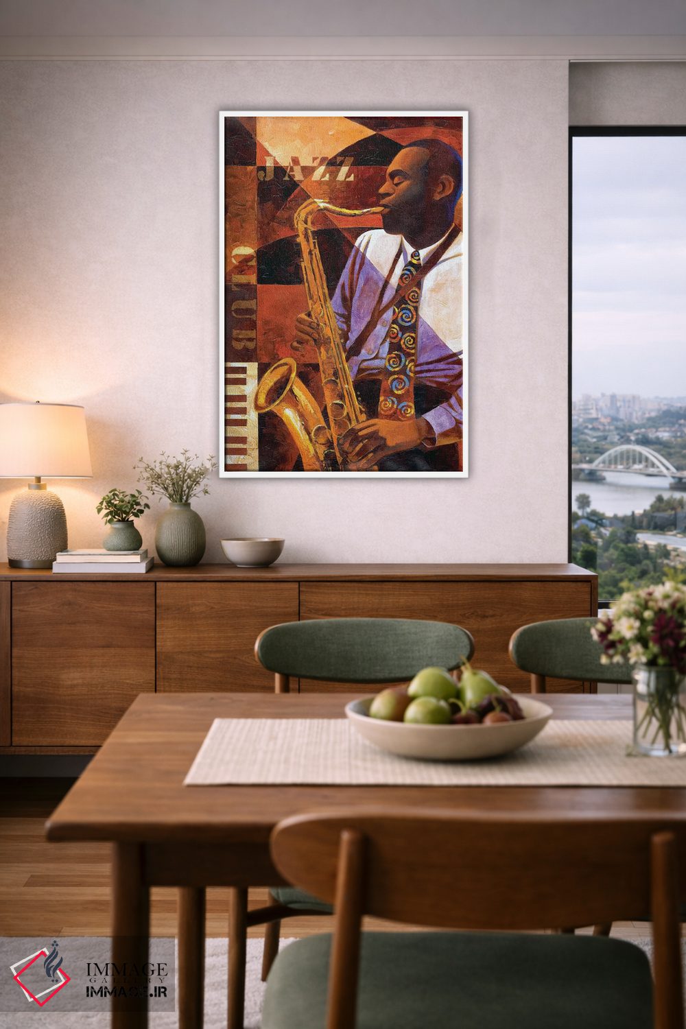 تابلو دکوراتیو کلوب جاز اثر کیت مالت - D5W