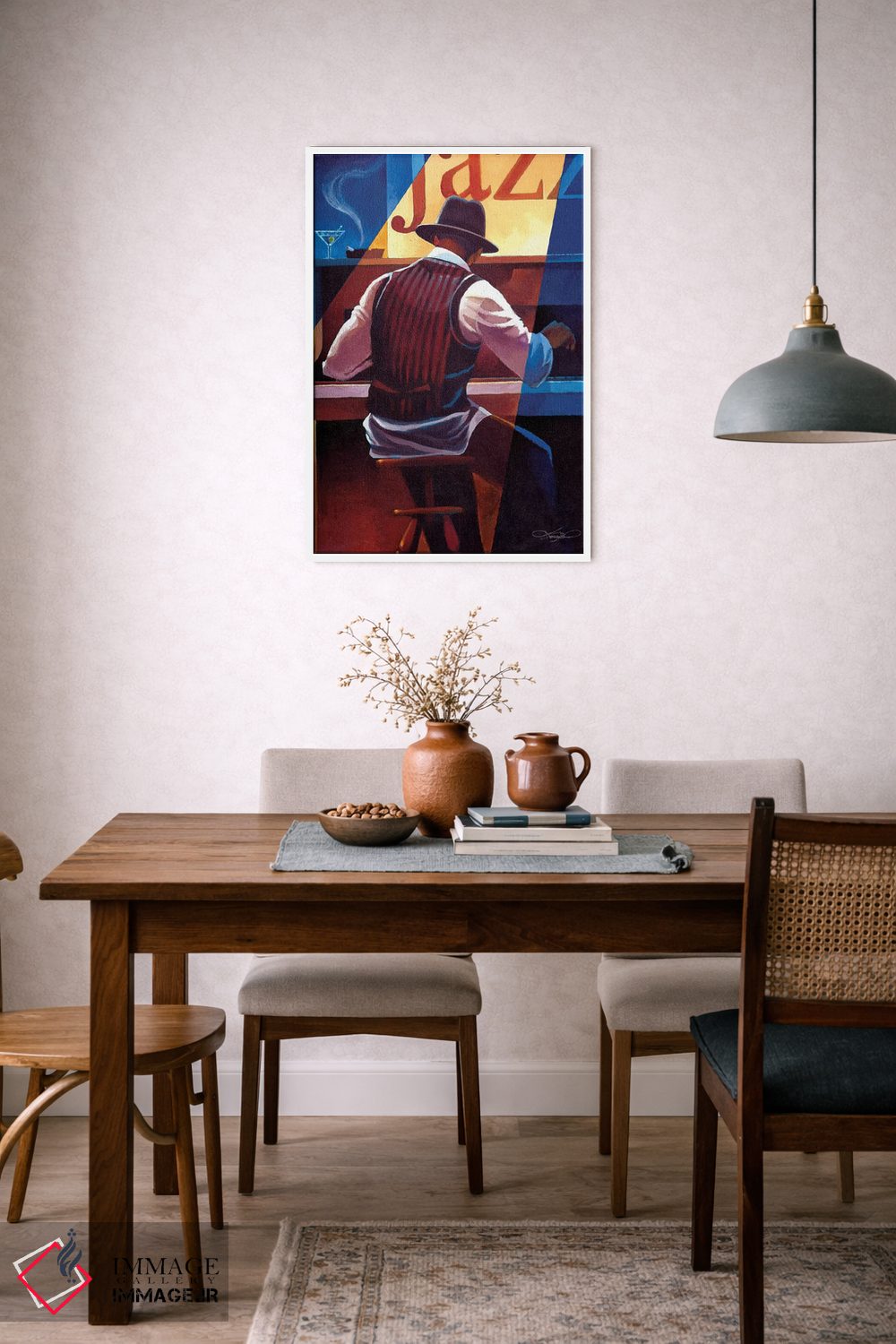 تابلو دکوراتیو رگ تایم اثر کیت مالت - D6W