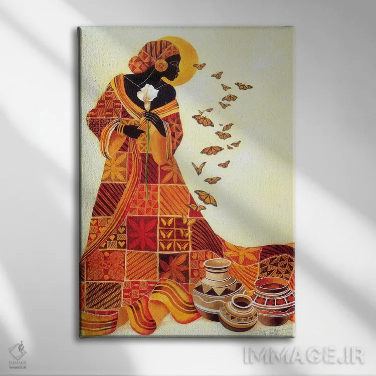 تابلو دکوراتیو پرواز ارواح اثر کیت مالت - نمای روبهرو روی دیوار