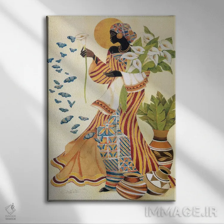 تابلو دکوراتیو بیداری ارواح اثر کیت مالت - نمای روبهرو روی دیوار