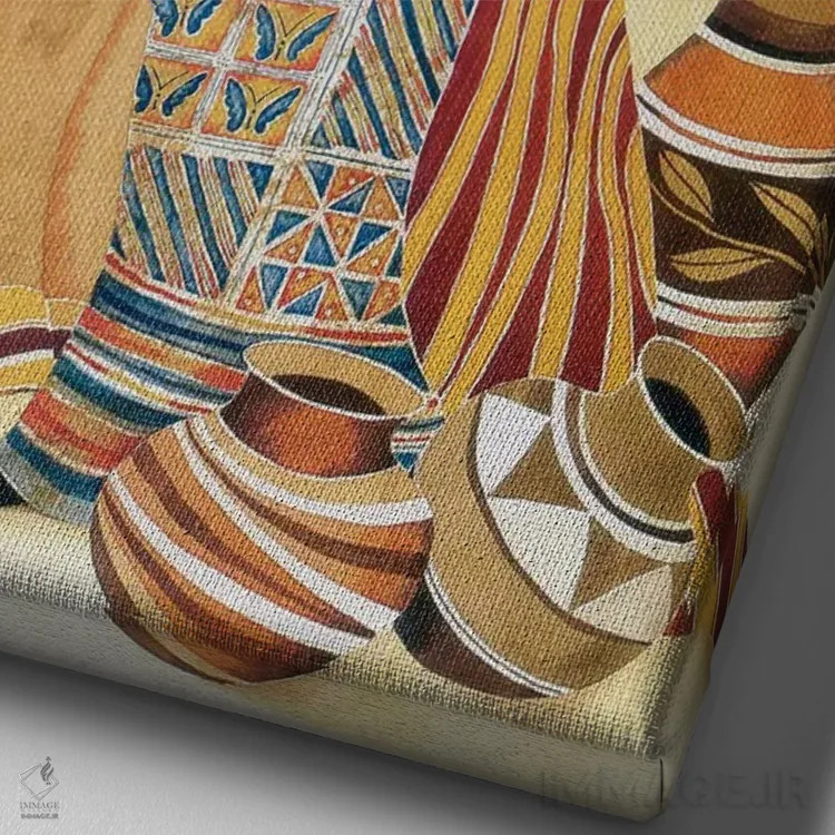 تابلو دکوراتیو بیداری ارواح اثر کیت مالت - نمای نزدیک بافت بوم