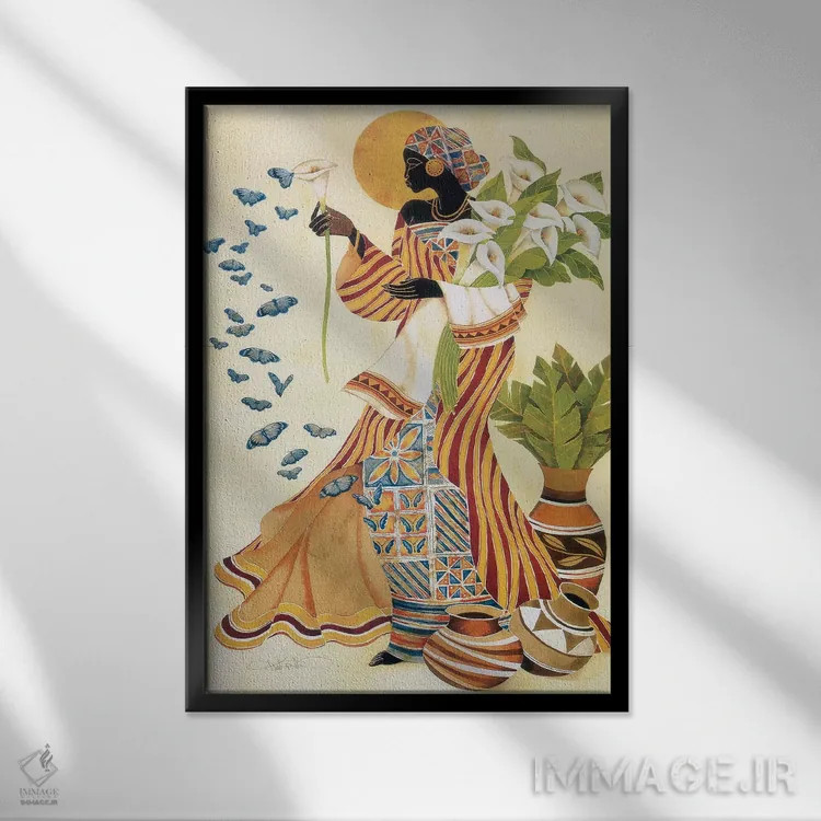 تابلو دکوراتیو بیداری ارواح اثر کیت مالت - نمای قابدار مشکی