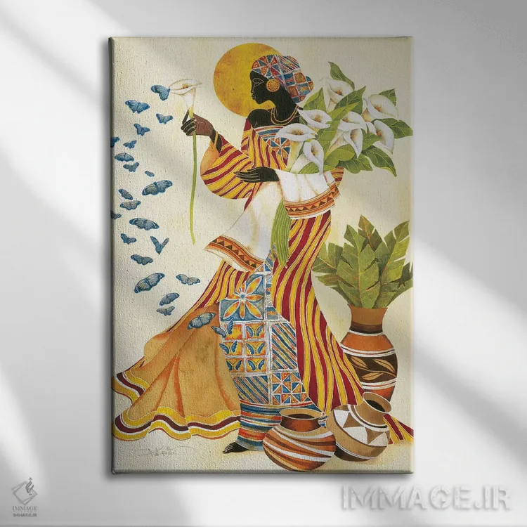 تابلو دکوراتیو بیداری روح اثر کیت مالت - نمای روبهرو روی دیوار