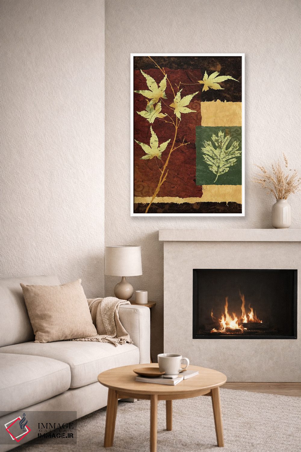 تابلو دکوراتیو برگ نو ۱ اثر کیت مالت - D6W