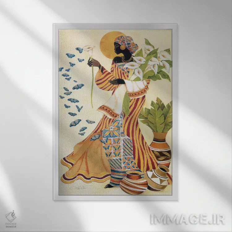 تابلو دکوراتیو بیداری ارواح اثر کیت مالت - نمای قابدار سفید