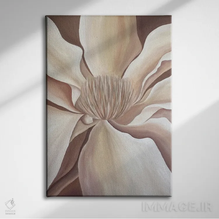 تابلو دکوراتیو ماگنولیا اثر کریستینا مالن - نمای روبهرو روی دیوار