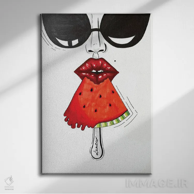 تابلو دکوراتیو حال وهوای تابستانی اثر کریستینا مالن - نمای روبهرو روی دیوار