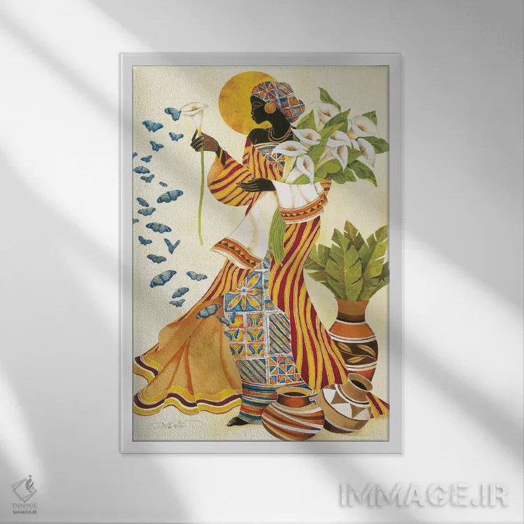 تابلو دکوراتیو بیداری روح اثر کیت مالت - نمای قابدار سفید