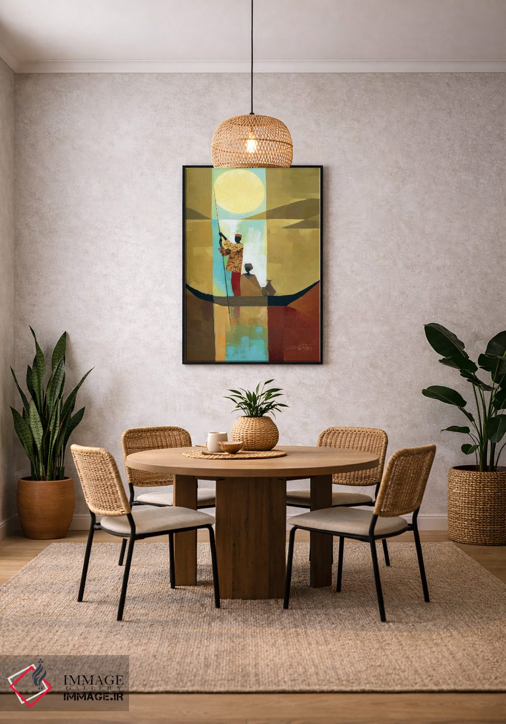 تابلو دکوراتیو کنار رودخانه I اثر کیت مالت - D4B