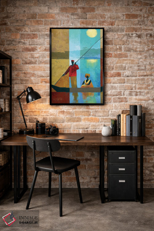 تابلو دکوراتیو کنار رودخانه II اثر کیت مالت - D5B