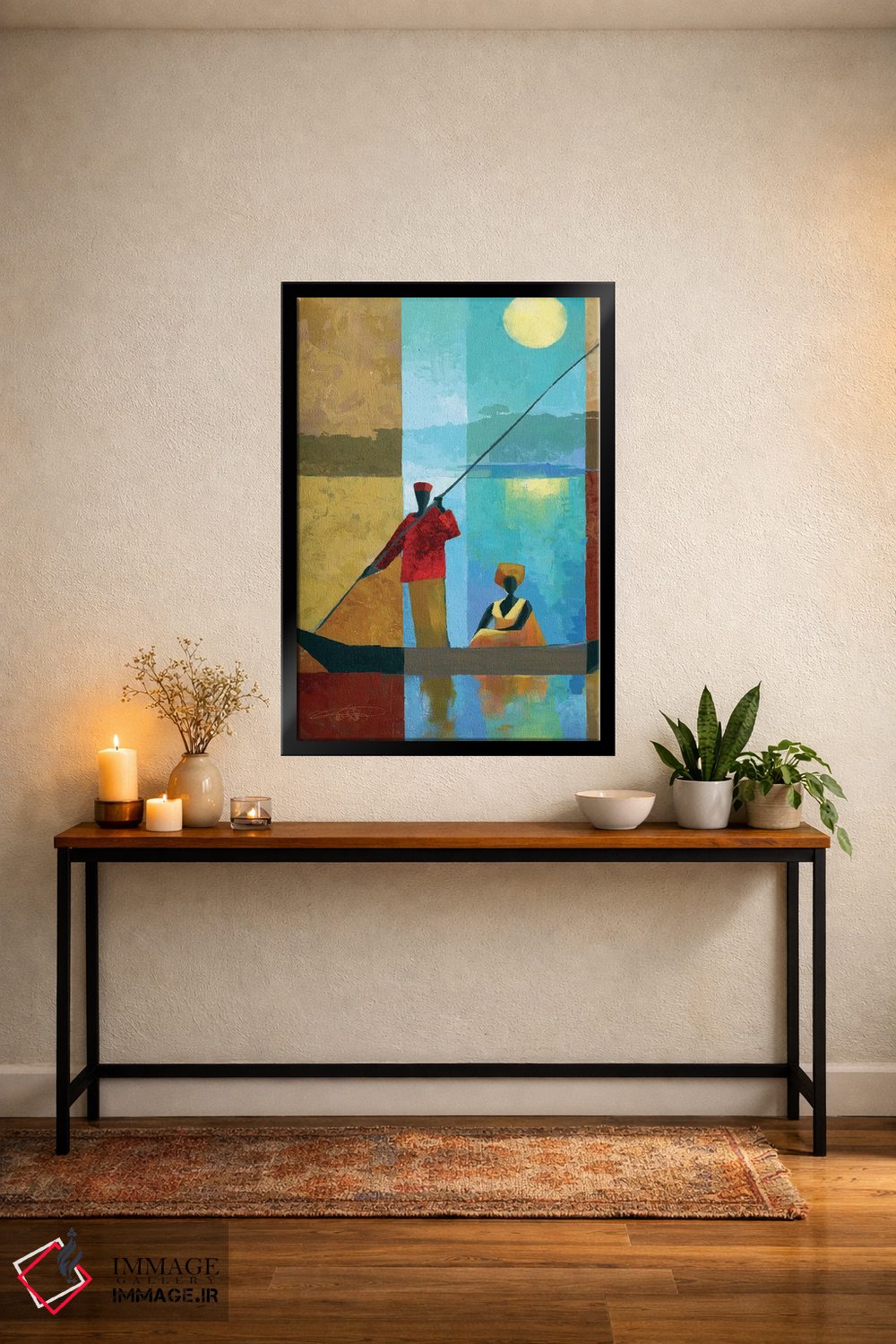 تابلو دکوراتیو کنار رودخانه II اثر کیت مالت - D6B