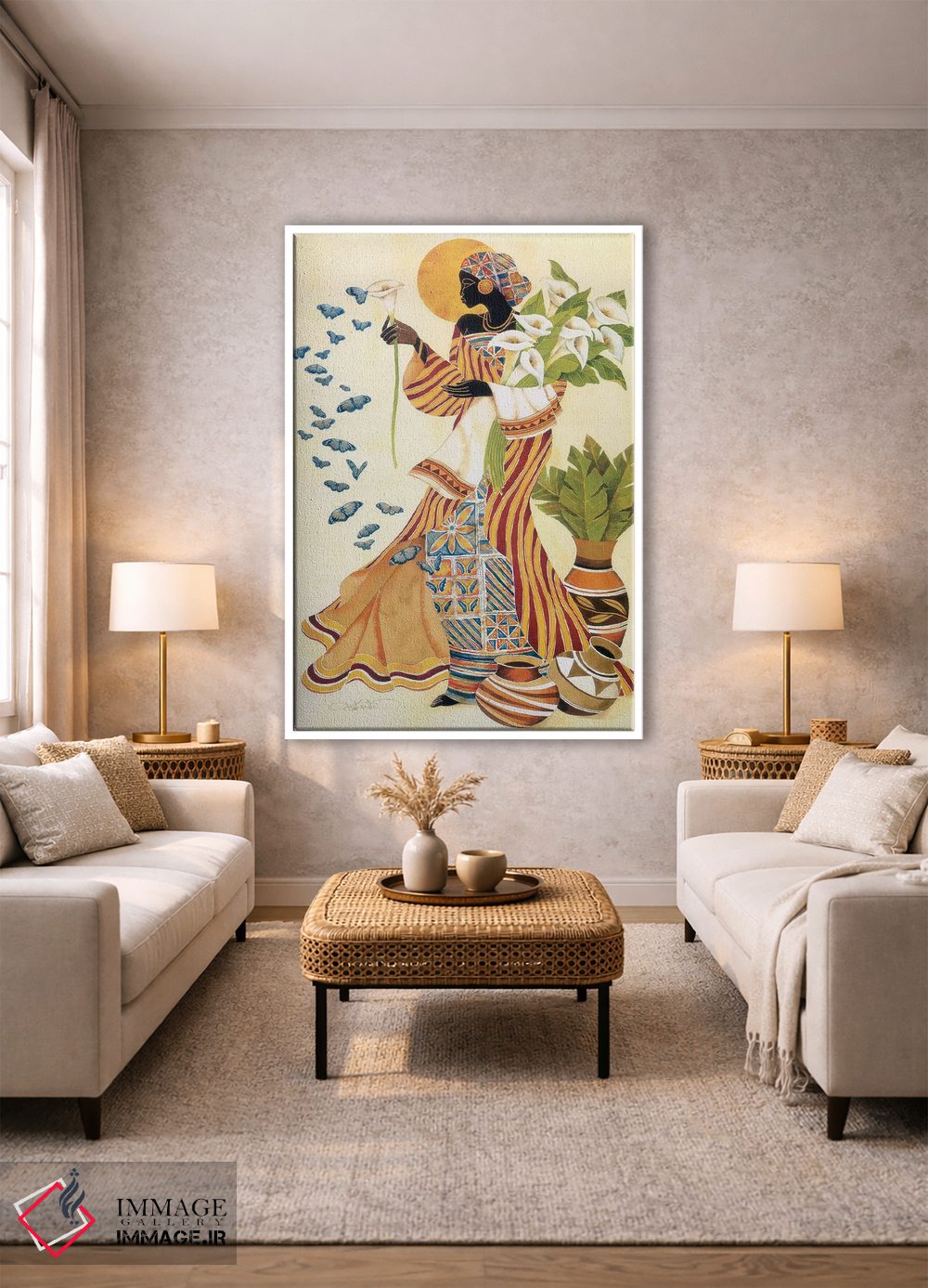 تابلو دکوراتیو بیداری ارواح اثر کیت مالت - D1W