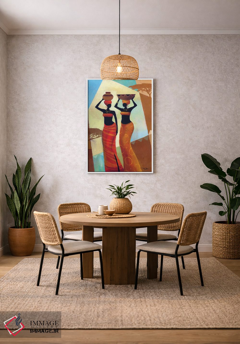 تابلو دکوراتیو خواهران اثر کیت مالت - D2W